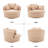 43.3'' W Oversized Round Upholstered Swivel Barrel Chair & Accent Chair-117419208