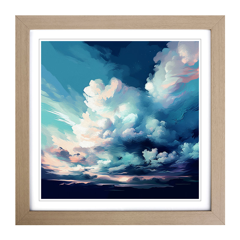 Single Picture Frame Print on Wood, Oak