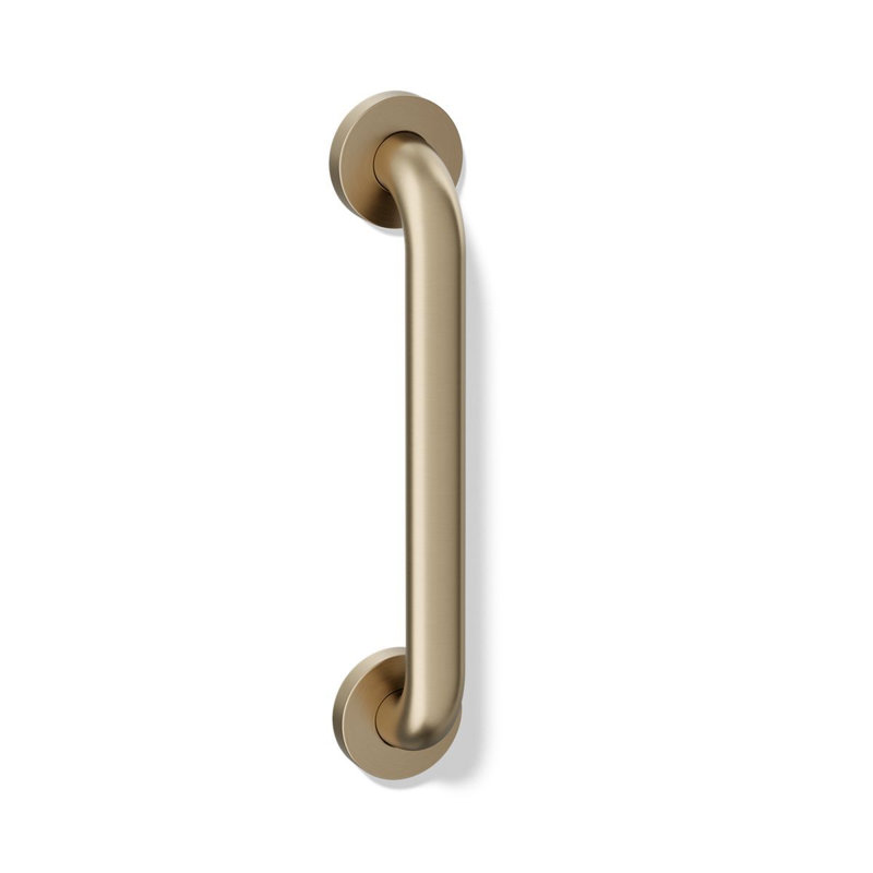 Contemporary Grab Bar, 12"W, Vibrant Brushed Bronze