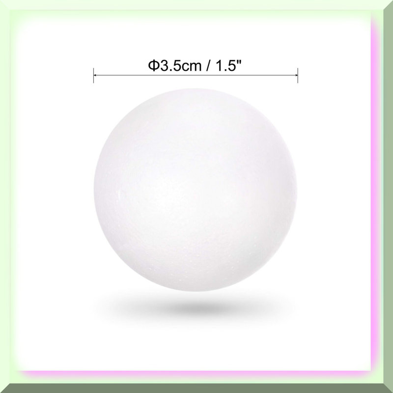 75-Pack 1.5" White Polystyrene Foam Balls