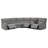 Adore 123" Wide Symmetrical Reclining Corner Sectional-1663924601