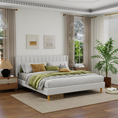 Sutter Upholstered Wingback Bed