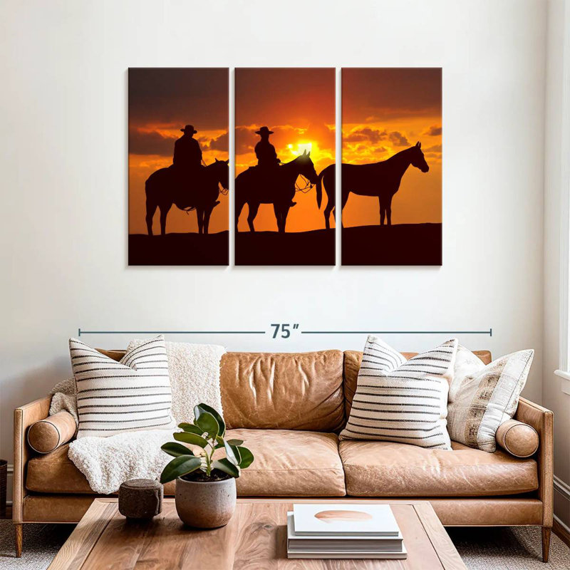 Lelar Country Cowboys, 36" H x 57" W