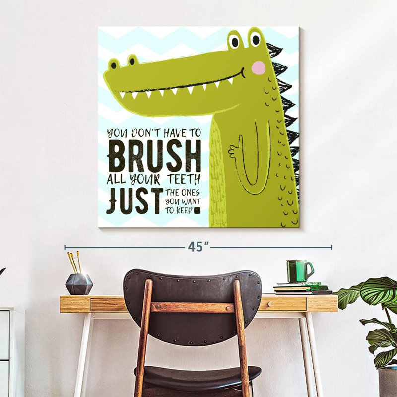 «Brush Dino», impression sur toile, H 33 po x l 33 po x P 1,25 po