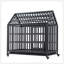 Cage pour chien robuste avec toit, fenêtre et finition multicouche durable pour une utilisation intérieure et extérieure