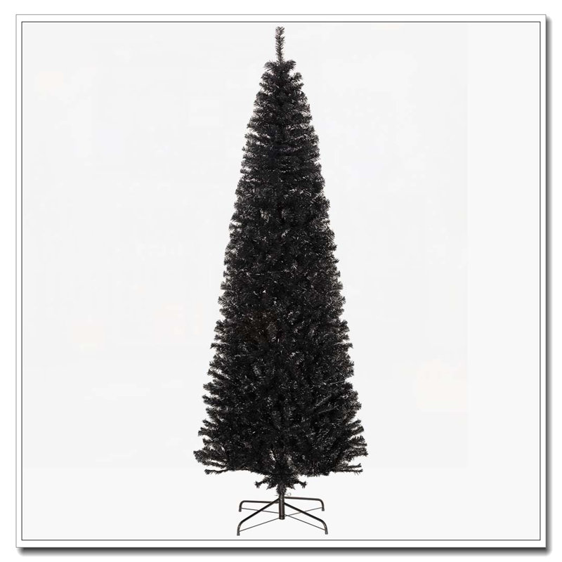 Arbre de Noël noir 8 pi