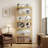 Modern Home Office 68" 5-Tier Transparent Display Cabinet Acrylic Flip Door Curio Cabinet Floor-Standing Showcase Bookshelf For Living Room Bedroom-109080843