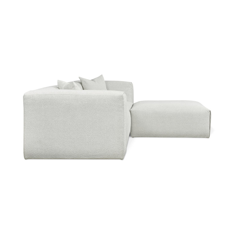 Nest Modular 3-PC Sectional, Fog Boucle