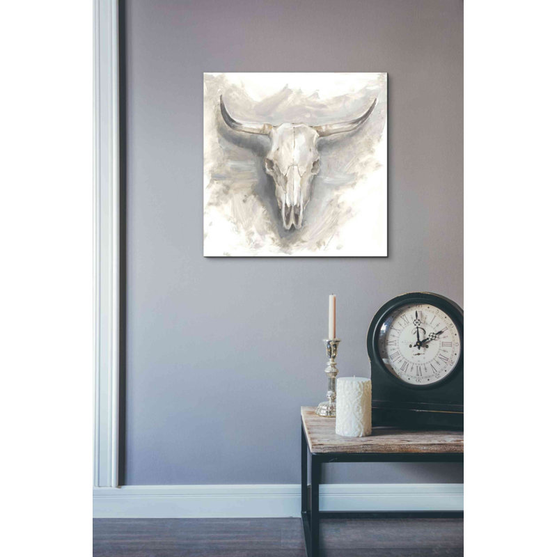 Foundry Select 'Cattle Mount I' By Ethan Harper, Canvas Wall Art, 18" H x 18" W x 0.5" D
