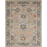 Transitional One-of-a-Kind Rectangle 6'4" X 9'2" Hand Knotted Area Rug