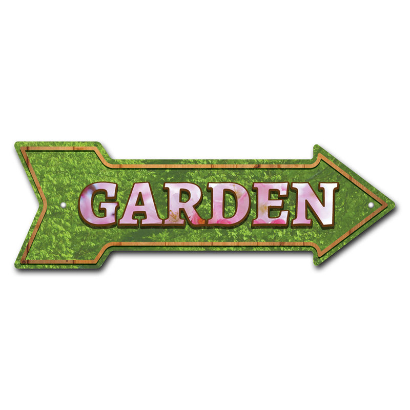 Plaque de rue de jardin en plastique robuste 6 po x 18 po