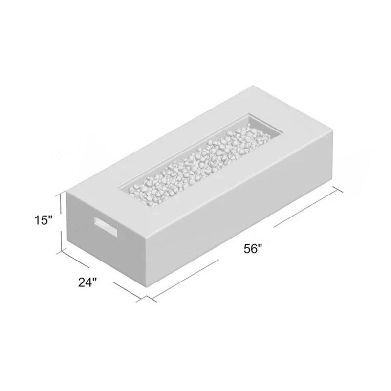 Concrete Propane Outdoor Fire Pit Table