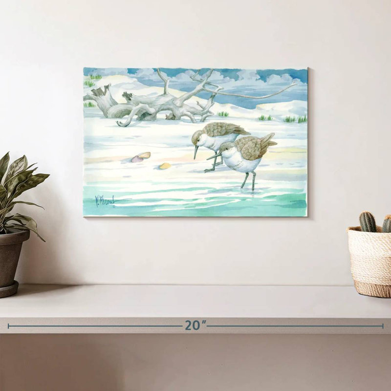 Brampt Driftwood Sandpipers, 8" H x 12" W