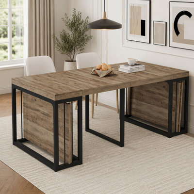 Modern Extendable Dining Table,Seats 2-10 People