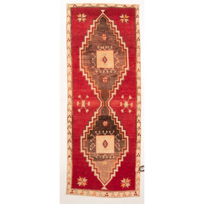 Handmade Cotton and Wool Oriental Area Rug