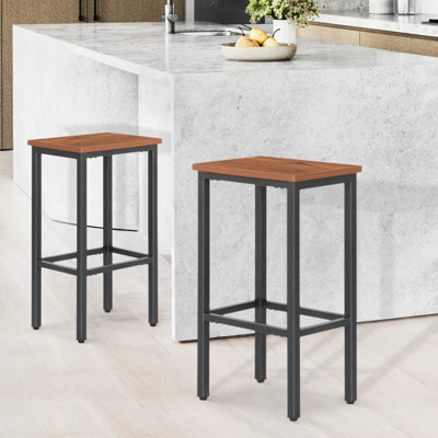 Bar Stools Barstools, Counter Height Breakfast Stools with Footrest for Kitchen Island, Dining Room