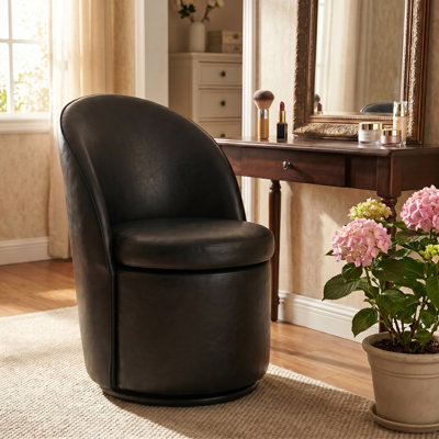 Tabouret de coiffeuse pivotant rembourré