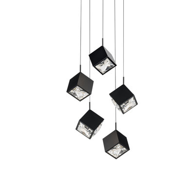 Ice Cube Round Multi-Light 4-CCT Pendant