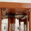 Armoire de coin, antique, verre, vitrine pour le salon, objets de collection, rangement pour le vin et le bar-612144266
