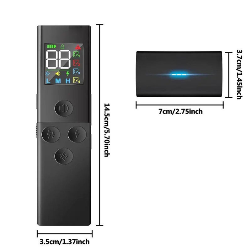 Dog Training Collar Set with Sleek Color Display