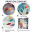 Méditation en forme de cœur - 2 pièces décoratives géométriques abstraites-1093041470-1093041458-1093041457