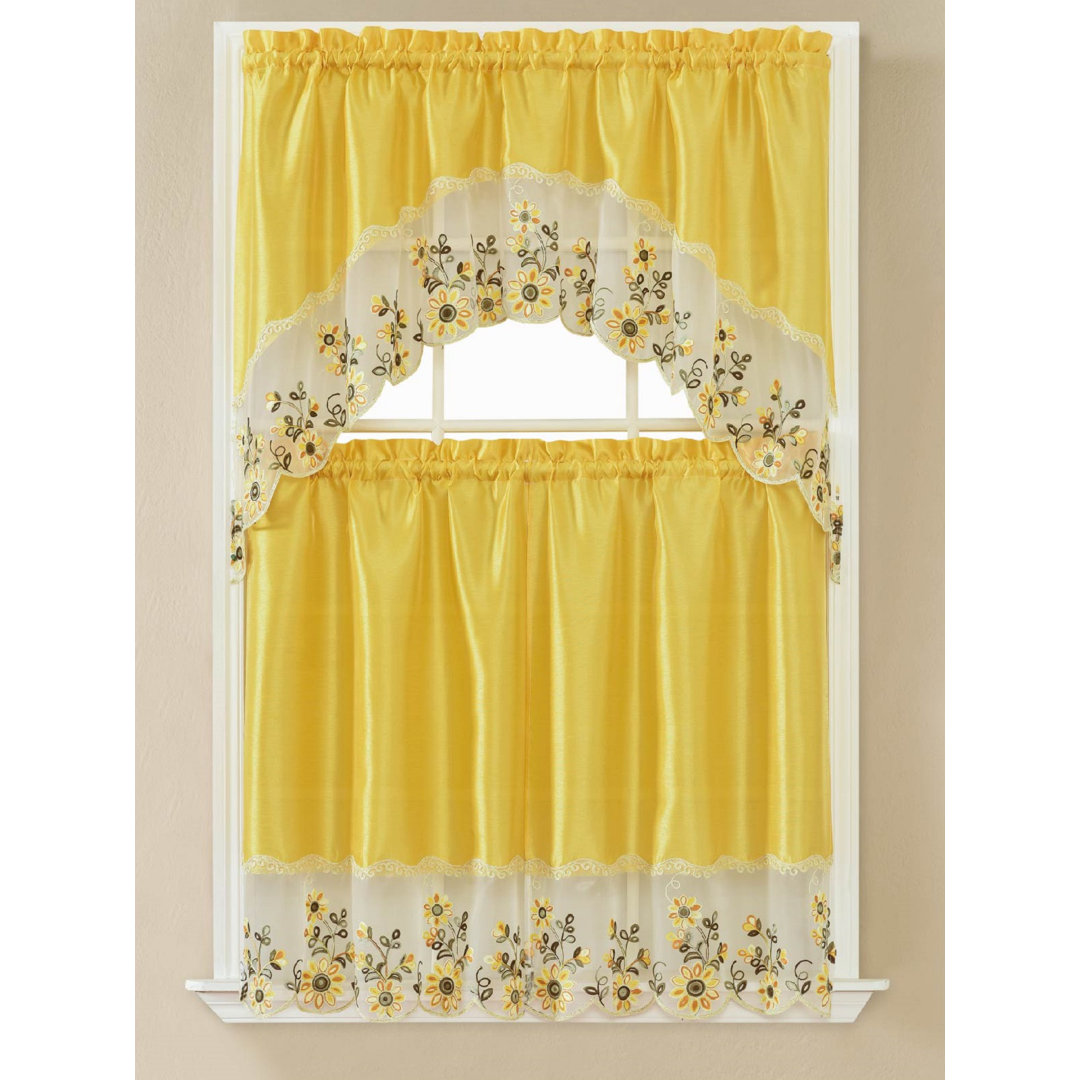 Howden Swag 60'' W Kitchen Curtain One Allium Way® 