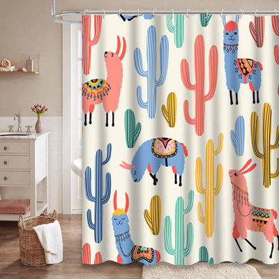 Rideau de douche imperméable avec 12 crochets Southwest