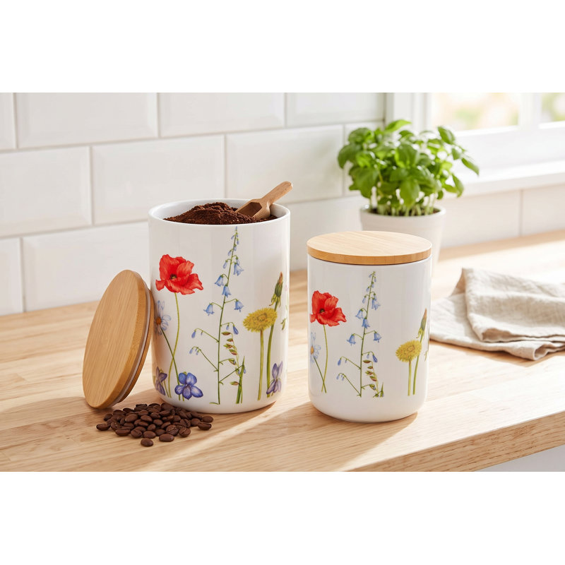 Ensemble de 2 pots en céramique Wildflower
