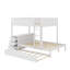 Lit double superposé double avec lit gigogne simple, bureau sous le lit et tiroirs de rangement, aucun sommier nécessaire-1039828363