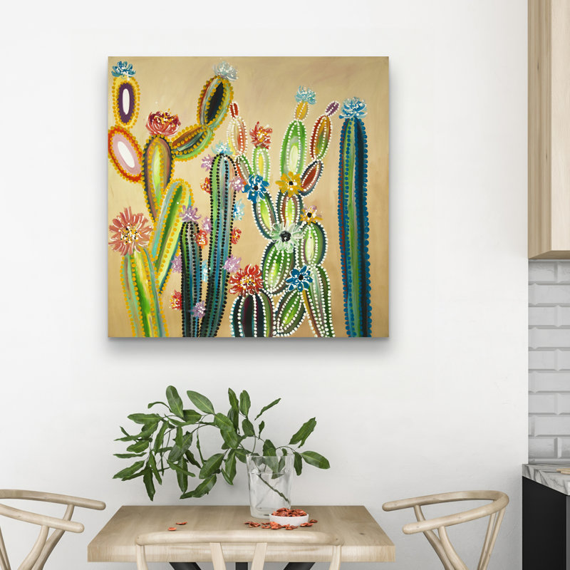 Desert gems - 32"x32" art on canvas