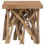 Table basse à piédestal en bois massif Blakeleigh