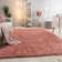 Tapis moderne à poils longs doux et moelleux dans des couleurs unies