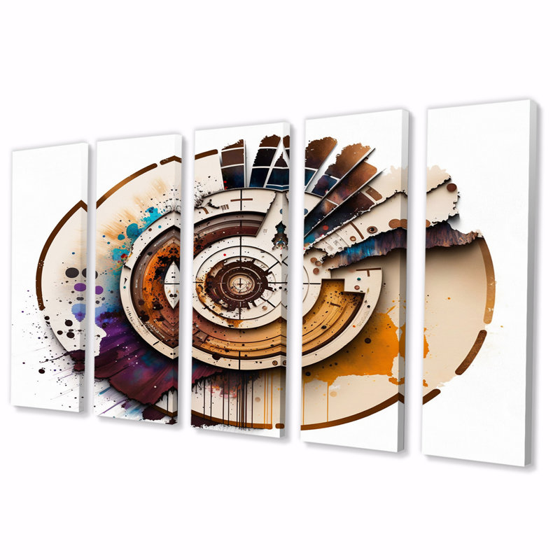 «Caclulation The Universe», reproduction d'art sur toile - 5 panneaux égaux