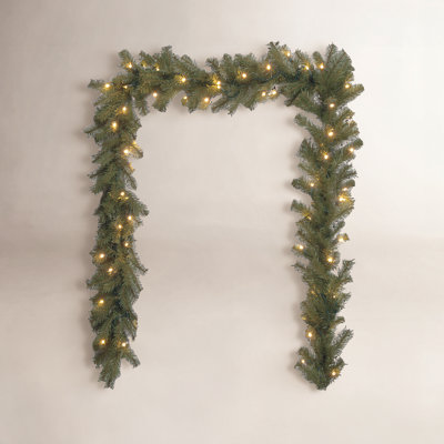 108" Pre-Lit Fir Christmas Garland