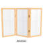 26" Desktop Double Cross Shoji Screen 4 Panel Room Divider-1330242339-1245562399