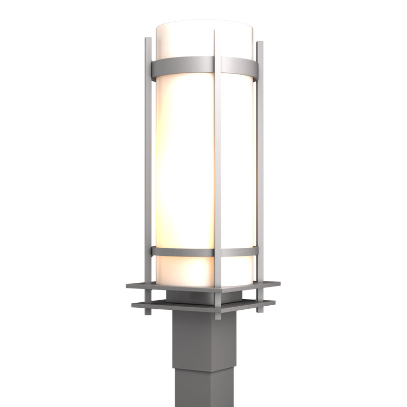 Tête de lanterne à bande 1 lumière pour l'extérieur 22 po, Acier bruni côtier, Blanc