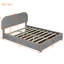 Lit plateforme tapissier pratique avec toison et coffre de rangement capacité hydraulique double-1183241407