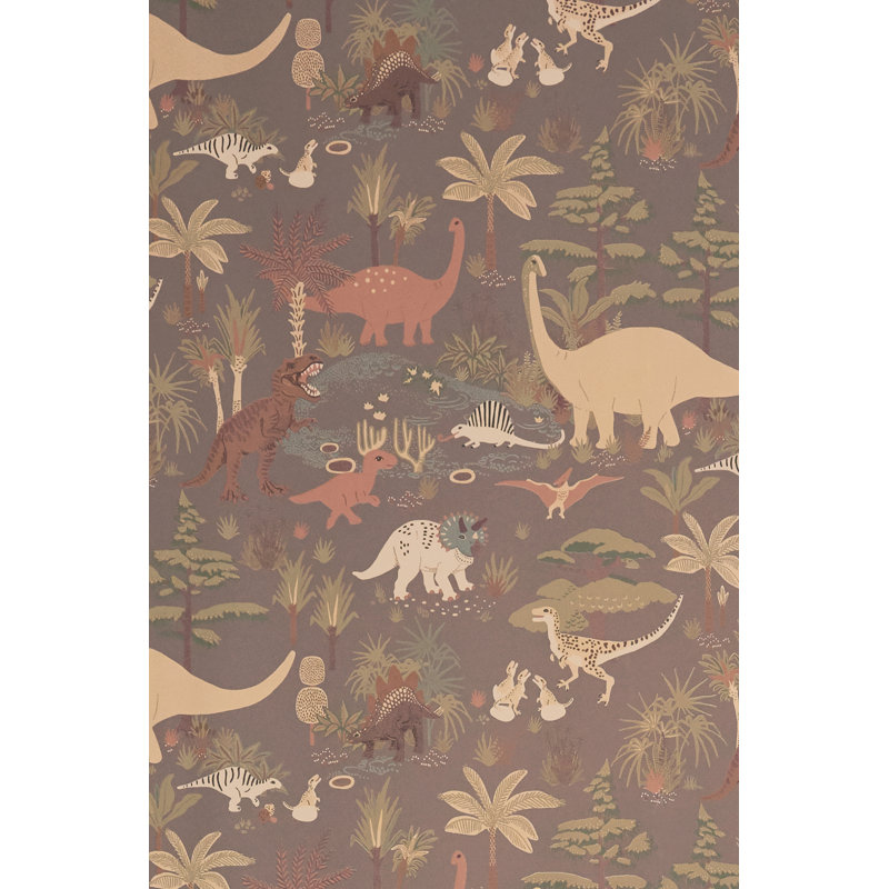 Wallpaper Dinosaur vibes soft, Gray