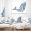 Coussin décoratif grande baleine