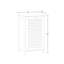 Armoire pour panier à linge inclinable avec sac de rangement en tissu RiverRidge Ellsworth