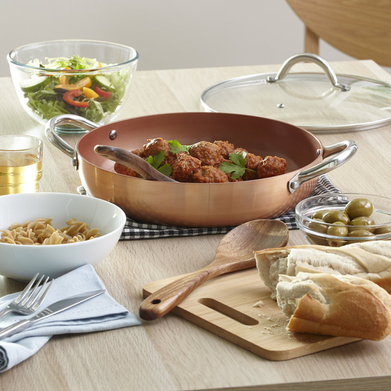 Belfry Kitchen Theodosia 3.5L Non-Stick Aluminum Round Dutch Oven
