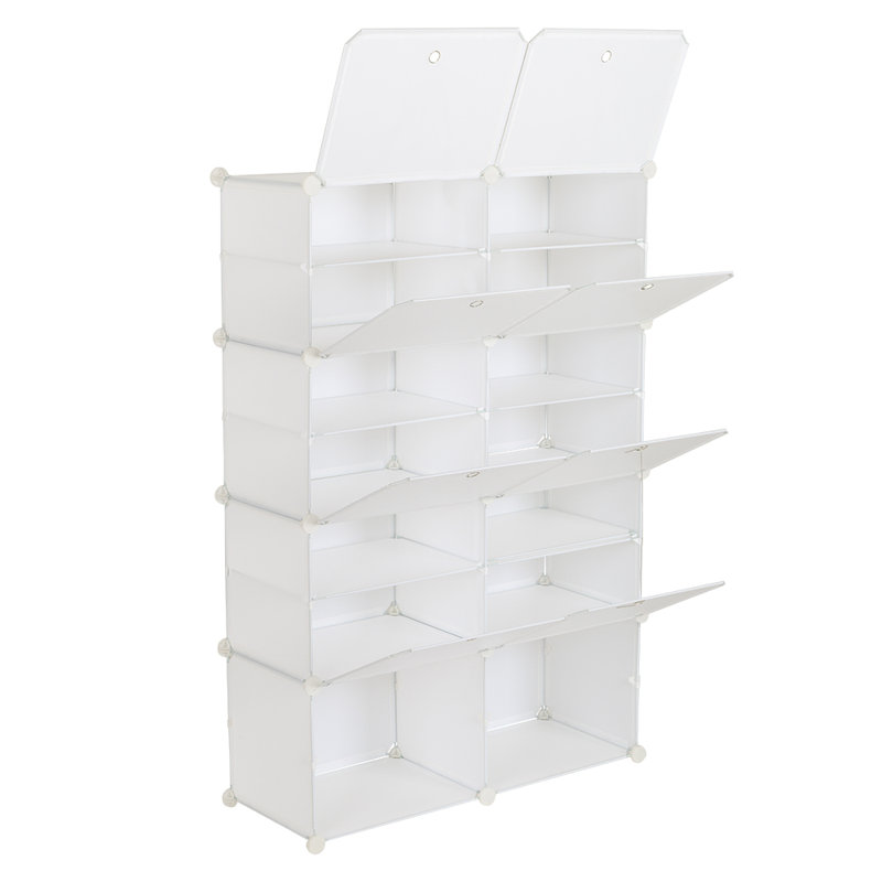Armoire de rangement pour chaussures 28 paires Ailssa