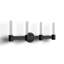 Saundria 4-Light Dimmable Matte Black Vanity light