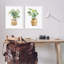 «Lush Houseplants in Wicker Pots», ensemble de 2 giclées encadrées par Lanie Loreth-108630777-108630778
