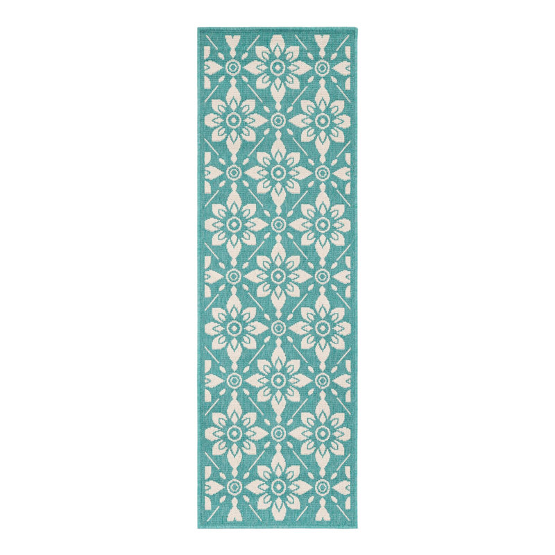 Indoor/Outdoor Trellis Area Rug, Runner 2' x 6'1"