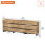 Armoire d'appoint 9 tiroirs en bois, armoire de rangement moderne avec base en métal pour chambre à coucher, salon et entrée-1518061198