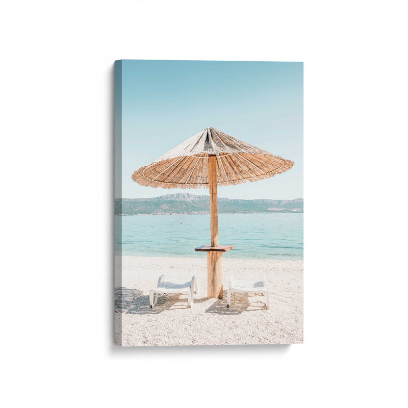 «Beach Day Escape», reproduction sur toile, H 18 po x l 12 po x P 1,25 po, Toile tendue
