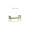 Banc d'appoint rembourré Martha Wood Bedford Isla