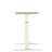 47" Standing Desk In White For Office Use, Rectangular Shape, Build Height Adjustable Office, Design With Manual Control Option
