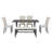 6-Piece Retro Rectangular Dining Table Set-1685954319